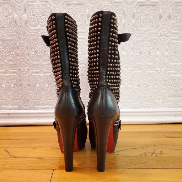 Studded Marisa 140 heeled boots - Picture 4 of 7
